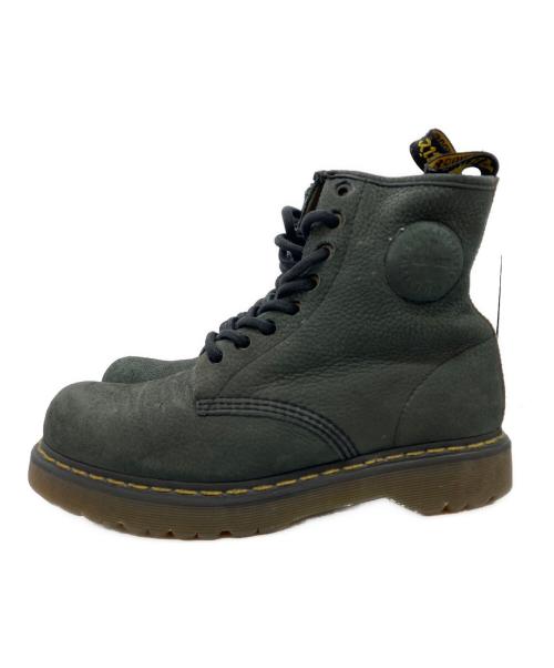 Dr.Martens（ドクターマーチン）Dr.Martens (ドクターマーチン) RONNIE 8ホールブーツ グレー サイズ:UK7の古着・服飾アイテム