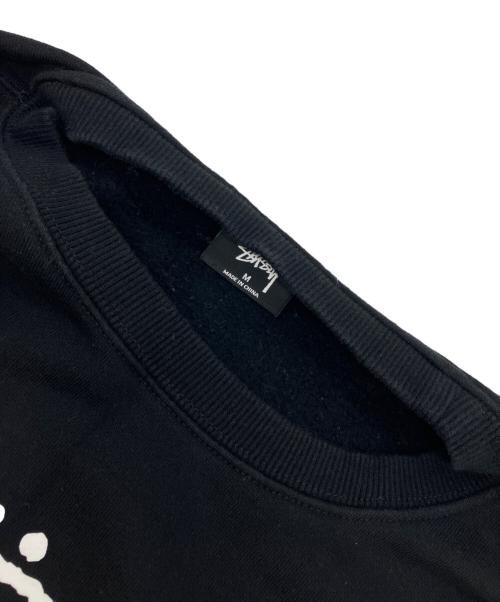 stussy（ステューシー）stussy (ステューシー) LOGO CREW SWEAT ブラック サイズ:Mの古着・服飾アイテム