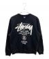 stussy（ステューシー）の古着「LOGO CREW SWEAT」｜ブラック