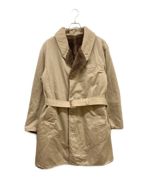 Engineered Garments（エンジニアド ガーメンツ）Engineered Garments (エンジニアド ガーメンツ) Shawl Collar Reversible Coat ベージュ×ブラウン サイズ:Mの古着・服飾アイテム