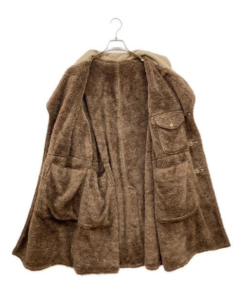 Engineered Garments（エンジニアド ガーメンツ）Engineered Garments (エンジニアド ガーメンツ) Shawl Collar Reversible Coat ベージュ×ブラウン サイズ:Mの古着・服飾アイテム