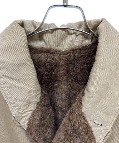 Engineered Garments（エンジニアド ガーメンツ）Engineered Garments (エンジニアド ガーメンツ) Shawl Collar Reversible Coat ベージュ×ブラウン サイズ:Mの古着・服飾アイテム