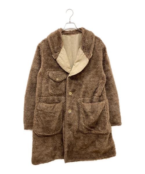 Engineered Garments（エンジニアド ガーメンツ）Engineered Garments (エンジニアド ガーメンツ) Shawl Collar Reversible Coat ベージュ×ブラウン サイズ:Mの古着・服飾アイテム