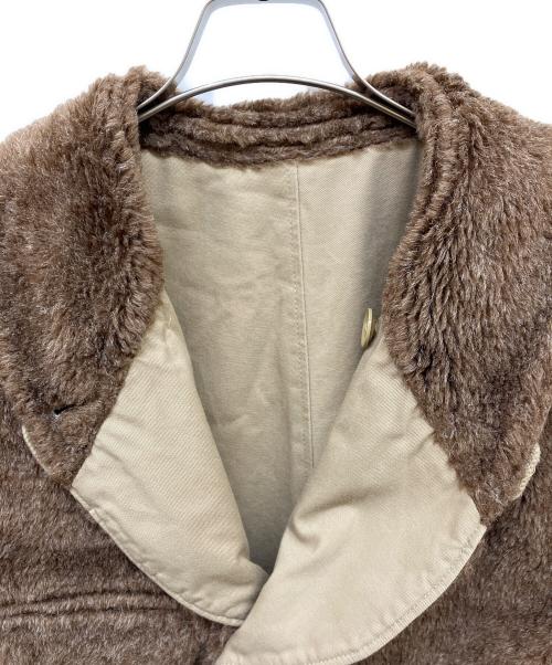 Engineered Garments（エンジニアド ガーメンツ）Engineered Garments (エンジニアド ガーメンツ) Shawl Collar Reversible Coat ベージュ×ブラウン サイズ:Mの古着・服飾アイテム