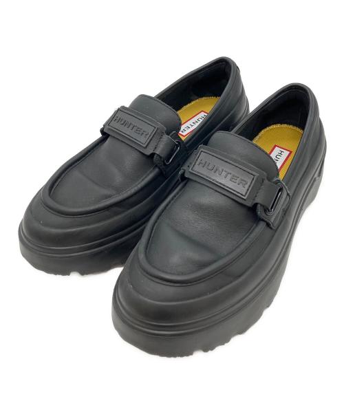 HUNTER（ハンター）HUNTER (ハンター) REFINED  EXPLORER FLATFORM LOAFER ブラック サイズ:38の古着・服飾アイテム