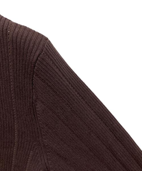 COCODEAL（ココディール）COCODEAL (ココディール) コンパクトリブカーデ×サテンキャミワンピース ブラウン サイズ:2 未使用品の古着・服飾アイテム
