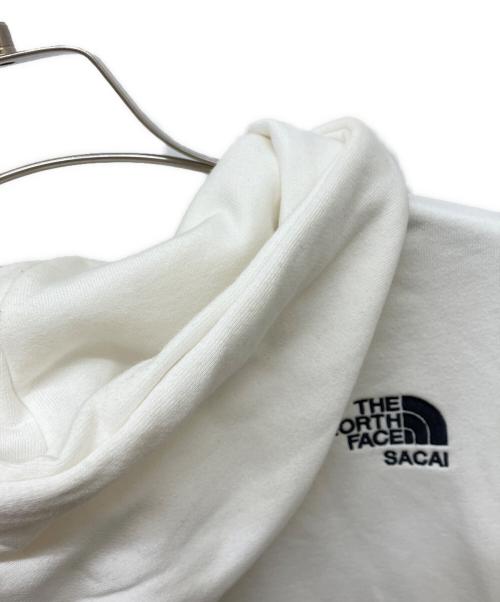 THE NORTH FACE（ザ ノース フェイス）THE NORTH FACE (ザ ノース フェイス) sacai (サカイ) サイドジップパーカー ホワイト サイズ:Mの古着・服飾アイテム
