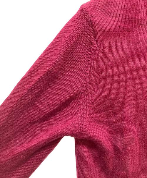 maison kitsune（メゾンキツネ）maison kitsune (メゾンキツネ) フォックスヘッド パッチ レギュラー カーディガン ワインレッド サイズ:XSの古着・服飾アイテム