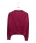 maison kitsune (メゾンキツネ) フォックスヘッド パッチ レギュラー カーディガン ワインレッド サイズ:XS：15000円
