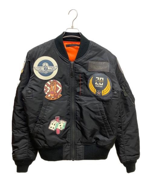 AVIREX（アヴィレックス）AVIREX (アヴィレックス) MA-1 TOP GUN ブラック サイズ:Lの古着・服飾アイテム