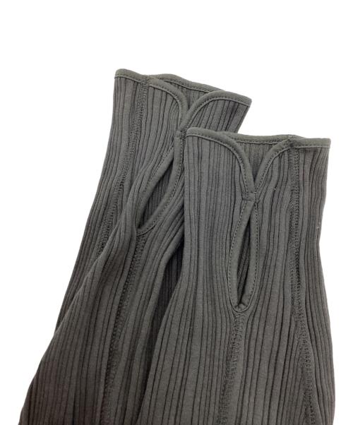 Mame Kurogouchi（マメクロゴウチ）Mame Kurogouchi (マメクロゴウチ) Random Ribbed Organic Cotton 2way Dress グレー サイズ:2の古着・服飾アイテム
