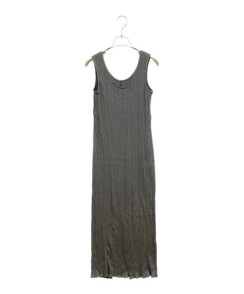 Mame Kurogouchi（マメクロゴウチ）Mame Kurogouchi (マメクロゴウチ) Random Ribbed Organic Cotton 2way Dress グレー サイズ:2の古着・服飾アイテム