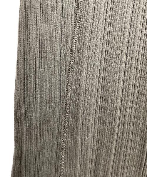 Mame Kurogouchi（マメクロゴウチ）Mame Kurogouchi (マメクロゴウチ) Random Ribbed Organic Cotton 2way Dress グレー サイズ:2の古着・服飾アイテム