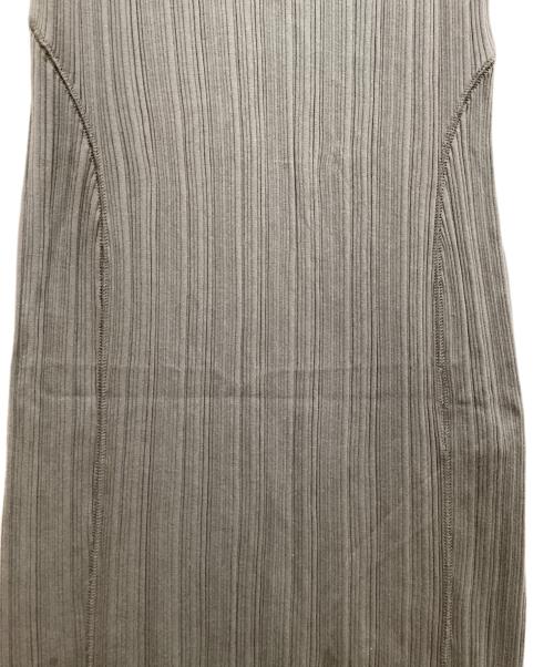 Mame Kurogouchi（マメクロゴウチ）Mame Kurogouchi (マメクロゴウチ) Random Ribbed Organic Cotton 2way Dress グレー サイズ:2の古着・服飾アイテム