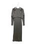 Mame Kurogouchi（マメクロゴウチ）の古着「Random Ribbed Organic Cotton 2way Dress」｜グレー