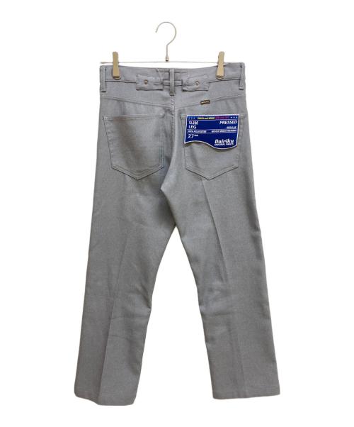 DAIRIKU（ダイリク）DAIRIKU (ダイリク) Slime Flasher Pressed Pants グレー サイズ:SIZE 27の古着・服飾アイテム