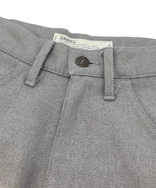 DAIRIKU（ダイリク）DAIRIKU (ダイリク) Slime Flasher Pressed Pants グレー サイズ:SIZE 27の古着・服飾アイテム