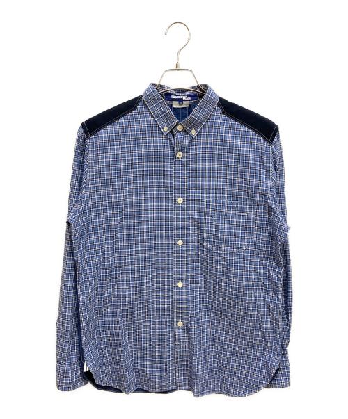 JUNYA WATANABE MAN（ジュンヤワタナベマン）JUNYA WATANABE MAN (ジュンヤワタナベマン) ボタンダウンチェックシャツ ブルー サイズ:Sの古着・服飾アイテム