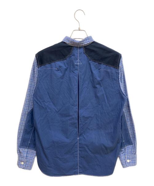 JUNYA WATANABE MAN（ジュンヤワタナベマン）JUNYA WATANABE MAN (ジュンヤワタナベマン) ボタンダウンチェックシャツ ブルー サイズ:Sの古着・服飾アイテム