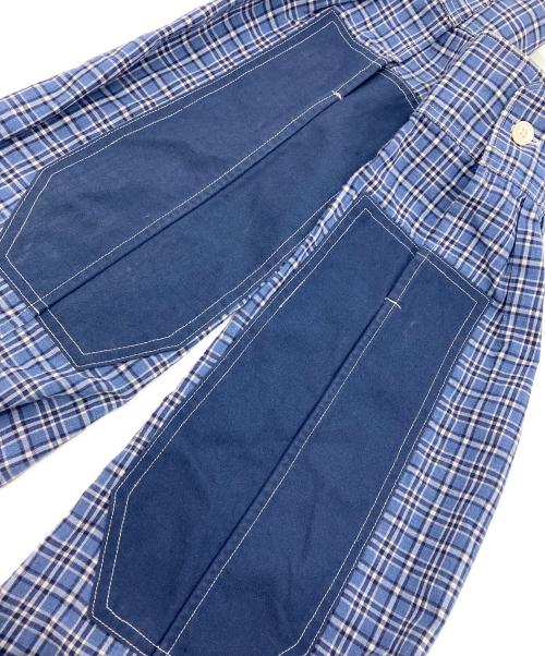 JUNYA WATANABE MAN（ジュンヤワタナベマン）JUNYA WATANABE MAN (ジュンヤワタナベマン) ボタンダウンチェックシャツ ブルー サイズ:Sの古着・服飾アイテム