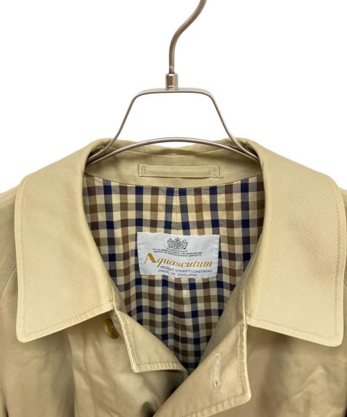 Aquascutum（アクアスキュータム）Aquascutum (アクアスキュータム) Aqua5ステンカラーコート ベージュ サイズ:40の古着・服飾アイテム