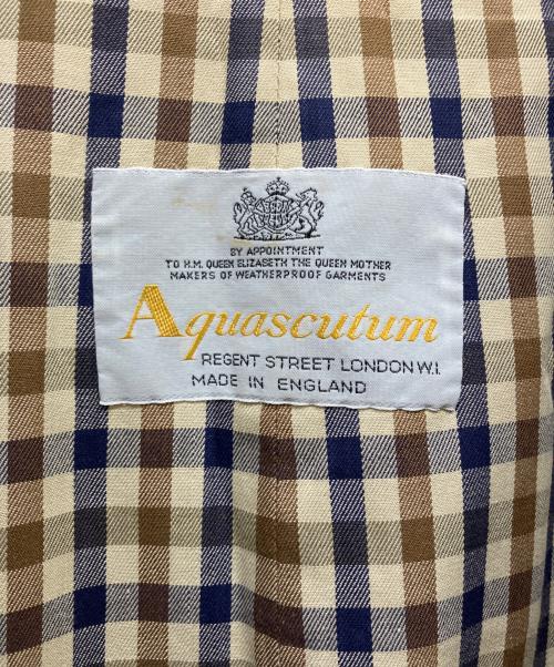 Aquascutum（アクアスキュータム）Aquascutum (アクアスキュータム) Aqua5ステンカラーコート ベージュ サイズ:40の古着・服飾アイテム