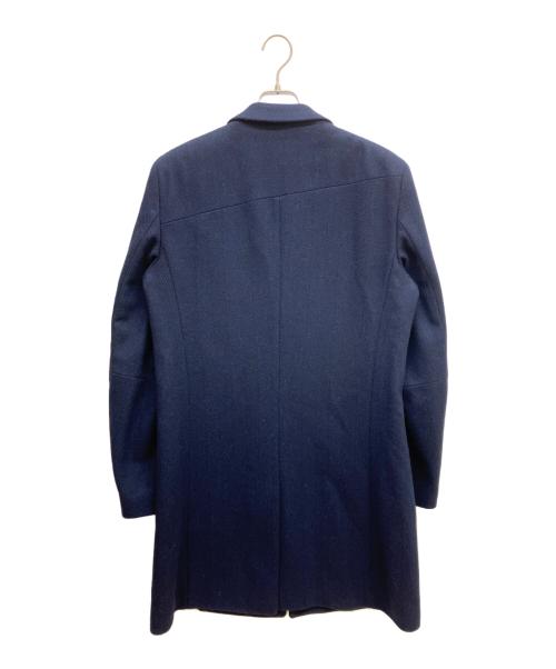 HUGO BOSS（ヒューゴ ボス）HUGO BOSS (ヒューゴ ボス) ウールチェスターコート ネイビー サイズ:SIZE 48の古着・服飾アイテム