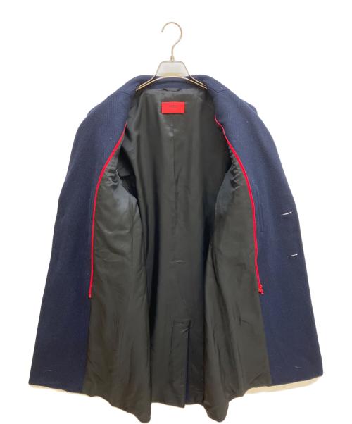 HUGO BOSS（ヒューゴ ボス）HUGO BOSS (ヒューゴ ボス) ウールチェスターコート ネイビー サイズ:SIZE 48の古着・服飾アイテム