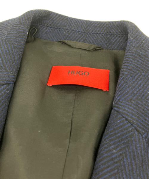 HUGO BOSS（ヒューゴ ボス）HUGO BOSS (ヒューゴ ボス) ウールチェスターコート ネイビー サイズ:SIZE 48の古着・服飾アイテム