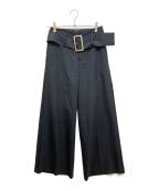 LE CIEL BLEUルシェルブルー）の古着「Relaxed Fit Trousers」｜ブラック