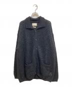 YOKEヨーク）の古着「SILK MOHAIR BUTTONED CARDIGAN」｜ブラック