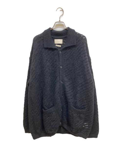 YOKE（ヨーク）YOKE (ヨーク) SILK MOHAIR BUTTONED CARDIGAN ブラック サイズ:SIZE 2の古着・服飾アイテム