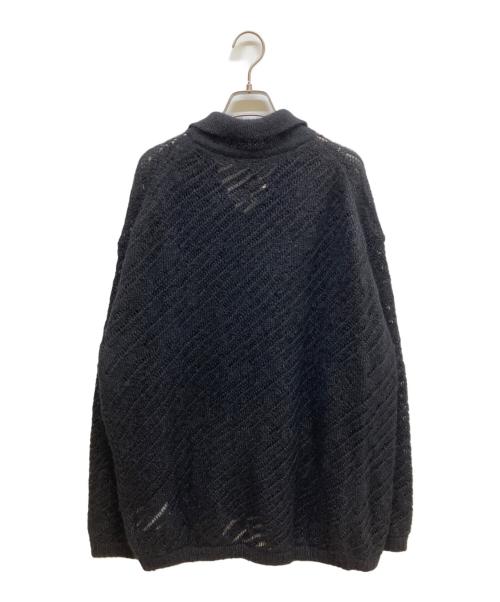 YOKE（ヨーク）YOKE (ヨーク) SILK MOHAIR BUTTONED CARDIGAN ブラック サイズ:SIZE 2の古着・服飾アイテム