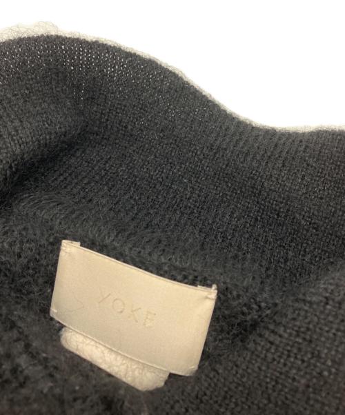 YOKE（ヨーク）YOKE (ヨーク) SILK MOHAIR BUTTONED CARDIGAN ブラック サイズ:SIZE 2の古着・服飾アイテム