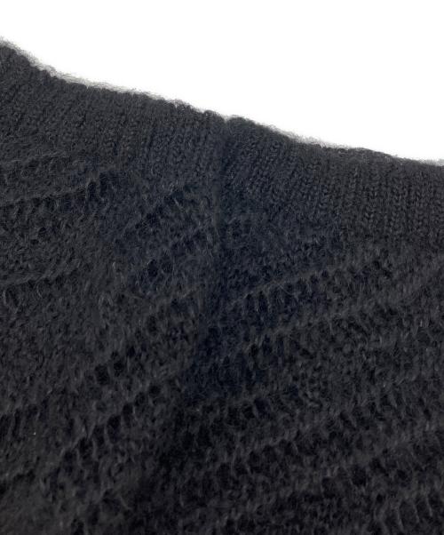 YOKE（ヨーク）YOKE (ヨーク) SILK MOHAIR BUTTONED CARDIGAN ブラック サイズ:SIZE 2の古着・服飾アイテム