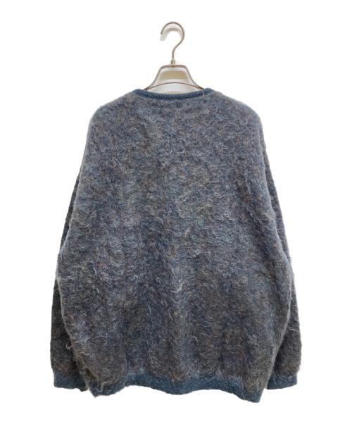 YOKE（ヨーク）YOKE (ヨーク) 3COLOR JACQUARD MOHAIR CARDIGAN グリーン サイズ:SIZE 2の古着・服飾アイテム