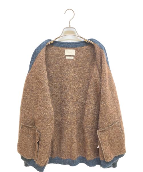 YOKE（ヨーク）YOKE (ヨーク) 3COLOR JACQUARD MOHAIR CARDIGAN グリーン サイズ:SIZE 2の古着・服飾アイテム