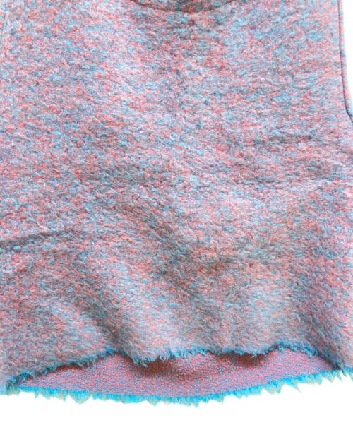 Y.A.Acc handwork（ワイエーアキ ハンドワーク）Y.A.Acc handwork (ワイエーアキ ハンドワーク) ノースリーブデザインニット ピンク×ブルー サイズ:-の古着・服飾アイテム