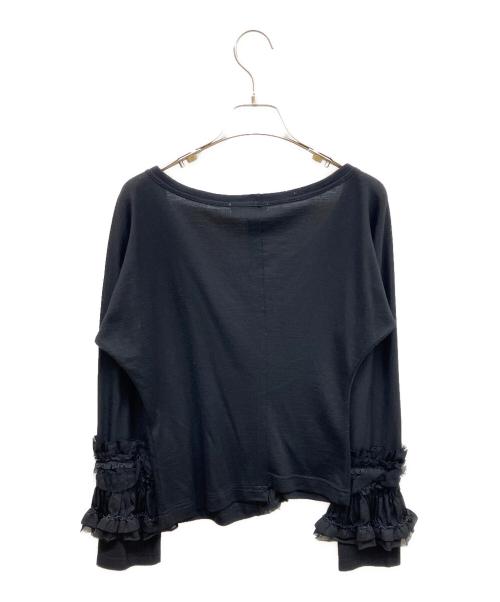 COMME des GARCONS（コムデギャルソン）COMME des GARCONS (コムデギャルソン) レースフリルカットソー ブラック サイズ:Mの古着・服飾アイテム