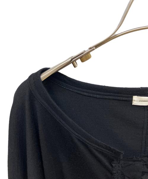 COMME des GARCONS（コムデギャルソン）COMME des GARCONS (コムデギャルソン) レースフリルカットソー ブラック サイズ:Mの古着・服飾アイテム