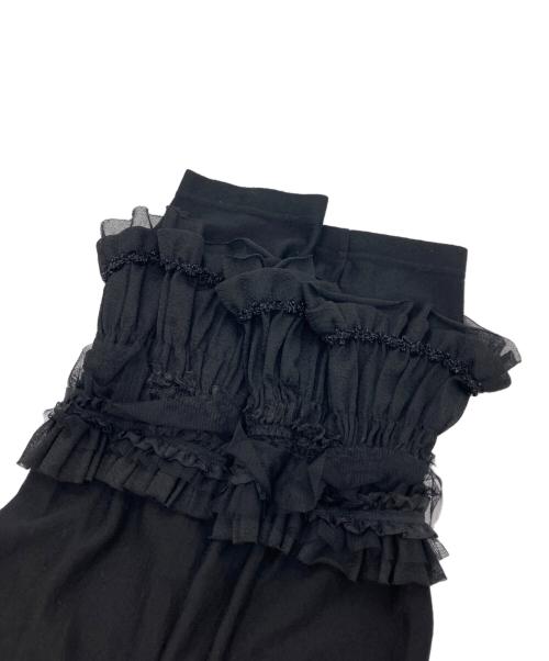 COMME des GARCONS（コムデギャルソン）COMME des GARCONS (コムデギャルソン) レースフリルカットソー ブラック サイズ:Mの古着・服飾アイテム