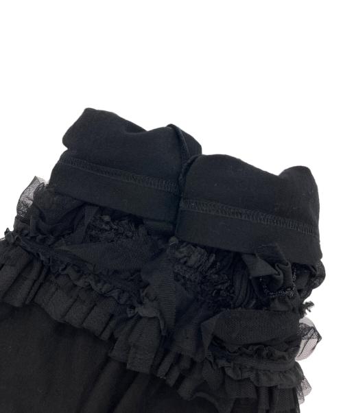 COMME des GARCONS（コムデギャルソン）COMME des GARCONS (コムデギャルソン) レースフリルカットソー ブラック サイズ:Mの古着・服飾アイテム