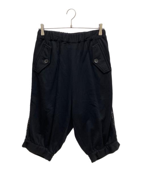 JUNYA WATANABE COMME des GARCONS（(ジュンヤワタナベ コムデギャルソン）JUNYA WATANABE COMME des GARCONS ((ジュンヤワタナベ コムデギャルソン) サイドスパンコールサルエルパンツ ブラック サイズ:SSの古着・服飾アイテム