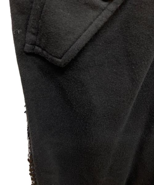 JUNYA WATANABE COMME des GARCONS（(ジュンヤワタナベ コムデギャルソン）JUNYA WATANABE COMME des GARCONS ((ジュンヤワタナベ コムデギャルソン) サイドスパンコールサルエルパンツ ブラック サイズ:SSの古着・服飾アイテム