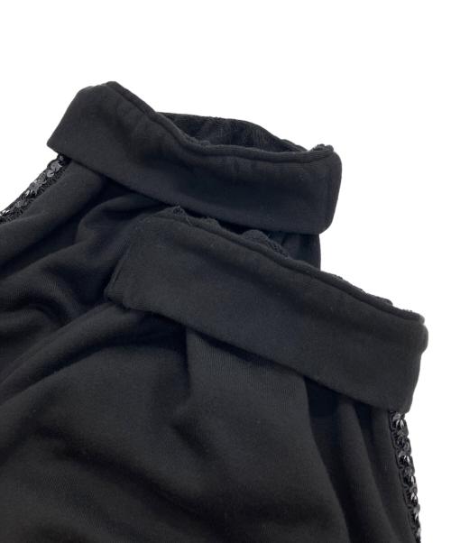 JUNYA WATANABE COMME des GARCONS（(ジュンヤワタナベ コムデギャルソン）JUNYA WATANABE COMME des GARCONS ((ジュンヤワタナベ コムデギャルソン) サイドスパンコールサルエルパンツ ブラック サイズ:SSの古着・服飾アイテム