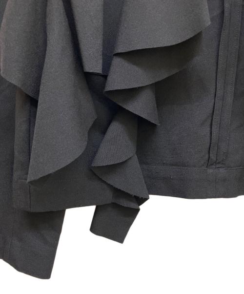 COMME des GARCONS（コムデギャルソン）COMME des GARCONS (コムデギャルソン) フリルジャケット ブラック サイズ:Sの古着・服飾アイテム