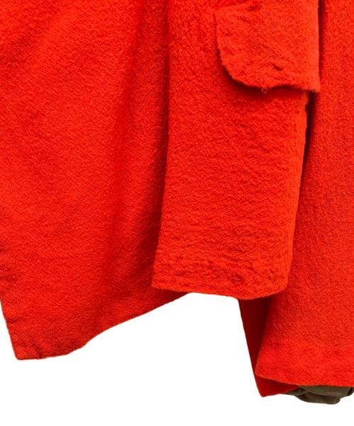 ROBE DE CHAMBRE COMME DES GARCONS（ローブドシャンブル コムデギャルソン）ROBE DE CHAMBRE COMME DES GARCONS (ローブドシャンブル コムデギャルソン) ウール縮絨 ダブルジャケット レッド サイズ:Lの古着・服飾アイテム