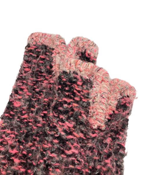 tricot COMME des GARCONS（トリココムデギャルソン）tricot COMME des GARCONS (トリココムデギャルソン) ツイードニットカーディガン ブラック×ピンク サイズ:不明の古着・服飾アイテム