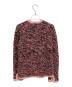 tricot COMME des GARCONS (トリココムデギャルソン) ツイードニットカーディガン ブラック×ピンク サイズ:不明：15000円