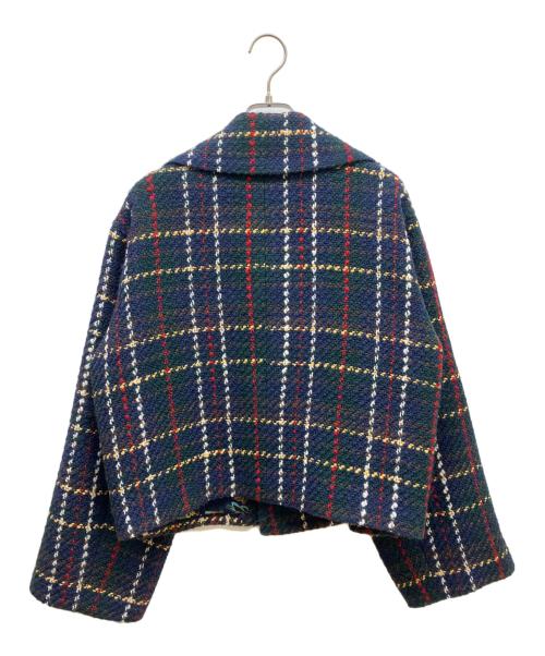 Lois CRAYON（ロイスクレヨン）Lois CRAYON (ロイスクレヨン) ツイードジャケット ネイビー サイズ:SIZE Mの古着・服飾アイテム